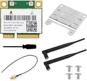 Waveshare Wire-Less MINIPCIE AX210 NIC, Compatible with Linux, Windows 10/11, Gigabit Tri-Band Wi-Fi 6E, 802.11AX Standard, Blue-T 5.3