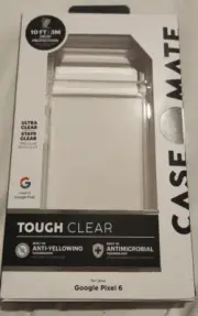Case-Mate Tough Clear Antimicrobial Case for Google Pixel 6 (6.4") Néw