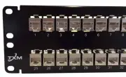 TXM CAT5e 48-Port Patch / Feed Thru Panel Shielded / 2RU / 19" - MFG Warranty