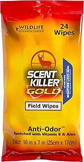 Wildlife Research Scent Killer Field Wipes (24 Pack), Gold (1295)