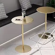 Modern Bar Table - Round Pub Table Counter Height Restaurant Bistro Table, Metal Top Kitchen Table Drink Table for Living Room, Dining Room, Cocktail, Small Accent Table (Size : 48