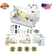 Lightweight Acrylic Turtle Tank with Easy-Clean Drainage - Perfect for Turtles