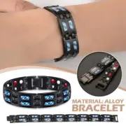Carbon Titanium Magnetic Therapy Bracelets, Unique Double Row Ultra Strength Hot