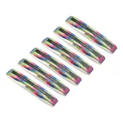 6Pcs 59" PU Racket Overgrip Grip Tape Non-Slip with Damping Ridge, Rainbow Blue