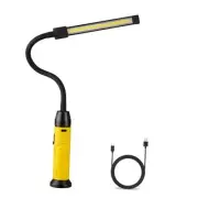 Rechargeable LED Work Light with Flexible Gooseneck, Up to 1000 Lumens 3 Modes