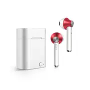 D012 True Wireless Headset bluetooth 5.0 Earphone TWS Binaural Call Stereo Sound With Mic for Iphone Xiaomi RED COLOR