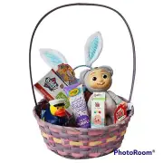 COCOMELON EASTER BASKET KIT Bath Toys, Dough Stampers, Plush JJ -TOYS ONLY