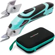 Electric Fabric Scissors Box Cutter for Crafts, Sewing, Cardboard, & Carpet - He