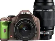 [Pentax] DSLR K-x Double Zoom Kit Chocolate/Green 010