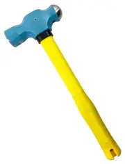 Mumme 7HBPNFRHY1.360 - Ball Pein Hammer - 1.36kg Normalised Pinned Head - Yellow Fiberglass Handle