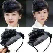 Fascinator Headband Hat for Women with Flower Hair Accessory Headpiece Hairpiece