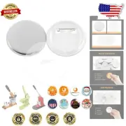 Versatile 500 Set Round Button Kits - Create Custom Pins for Fairs & Crafts