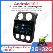 10.1" Car Stereo Radio GPS Navigation 2G+32GB For 2010-2016 Jeep Compass Patriot