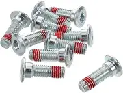 GANAZONO 10pcs Disc Brake Screws Bicycle Disc Screw Front Disk Brake Rotor Bolts Motorcycle Bolt Motorcycle Parts Silver Alloy