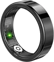 Generic SR09 Smart Ring Health Tracker -Compatible 5.1 Fitness & Sleep Monitor 5ATM Waterproof Heart Rate Blood Oxygen Monitor with Gesture Control for Women Men for Android &