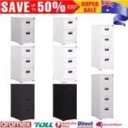 Filing Storage Cabinet 2/3/4 Drawers Home Office Organiser Organise Files Steel