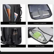 Vacuum Compression Backpack 36 To 55L Large Capacity Multifunctional Wet Dry
