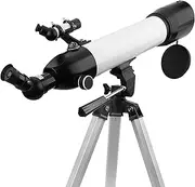 Gift Telescopes, 600/80mm Refractor Telescope for Beginners,Astronomy Outdoor Monocular Scope, with 2 eyepieces+3X Barlo