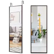 Costway Full Length Mirror Door Wall Mounted Hanging Mirror Bedroom Coffee