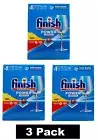 3 x FINISH PK140 POWERBALL POWER ESSENTIAL DISHWASHER TABLETS LEMON SPARKLE NEW
