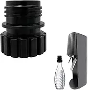 Soda Bottle Adapter, Soda Maker Bottle Attachment Refill Cap for Sodastream Crystal Glass Bottle Quick Connect Soda Machine