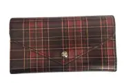 Patricia Nash Cori Leather Envelope Wallet-Red Tartan-NWT-Orig. $109.00