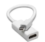 White Thunderbolt Mini DisplayPort DP to HDMI - High Speed Cable Adapter 2 Pack