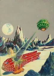 The Moon Conquerors [Pulp SciFi] : Frank R. Paul : Archival Quality Art Print