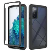 MCC Shockproof Case Samsung Galaxy S20 FE Fan Edition Clear Back Cover [Black]
