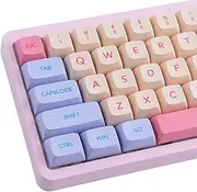 Hyekit PBT Marshmallow Keycaps - 132 Keys Dye-Sublimation XDA Profile for Cherry Gateron MX Switches Mechanical Keyboards