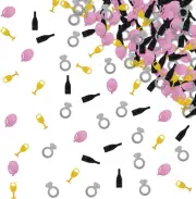 120pcs Champagne Ballon Bachelorette Confetti, Veuve Before Vows Table Confetti,