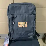 Rare NWT OGIO Gray Black Laptop BACKPACK~ Linen MOBILE STRIKE W/ Bottle