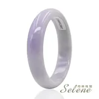 在飛比找momo購物網優惠-【Selene】春帶彩翡翠手鐲(A貨翡翠#8)