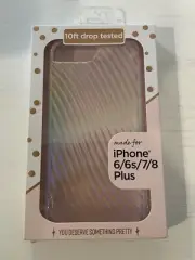 NIB Metallic Multi Phone Case for iPhone 6/6s/7/8 Plus 10ft Drop Test Wavy