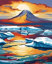 Antarctica Collection PD (15) - Ross Sea - Van-Go Paint-by-Number Kit 50x65cm no Frame