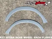 WHEEL ARCH FLARES REAR compatible for NISSAN SKYLINE R33 IMPUL STYLE