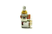 LINEAR 250K PUSH-PUSH POTENTIOMETER SHORT SHAFT 3/8 INCH - MADE IN USA!