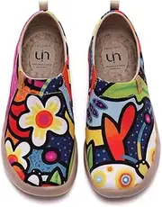 [UIN] Women's Art Travel Shoes Loafers Fashion Canvas Comfort Wide Toe Casual Slip On