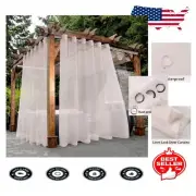 Light-Filtering Waterproof Blush Curtains - Perfect for Indoor/Outdoor Use