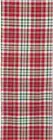 1 Fabric Indoor Table Runner (13"x70") RED,GREEN & WHITE PLAID BUFFALO CHECK, HL