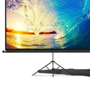 Portable 100 Inch Projector Screen - Easy Setup with Tripod Stand & Carry Bag