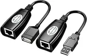 SEWACC USB Network Cable Extender Adapter Durable USB Extension for Home Office Dorm and School Lightweight Fast Transmission
