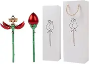 Ring Box - Ring Display Stand with Stem Ring Box Wedding Proposal Ring Box | Jewelry Storage Organizer, Earring Holder