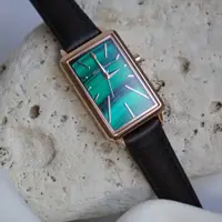 在飛比找PChome24h購物優惠-RELAX TIME 璀璨雋永系列 綠 孔雀石紋米蘭帶手錶 