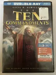 Cecil B. Demille's The Ten Commandments 2-Disc set Blu-ray + DVD New Sealed 1956