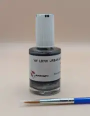 For VW Code LD7W URBAN GREY Touch Up Paint +Free Fine Tip Brush