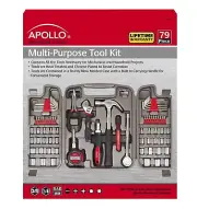 Apollo Precision Tools 79 Piece Multi Purpose Tool Kit Model DT9411 a-x