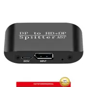 NK-W60 DP to DP and HDMI-compatible Splitter 4K 60Hz/1080P 60Hz Support MST/SST