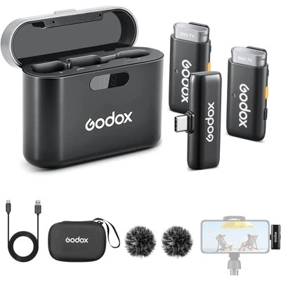 Godox Microphone WES2 Kit2 Transmitter Receiver Wireless