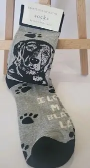 Primitives By Kathy Socks - I Love My Black Lab Socks
